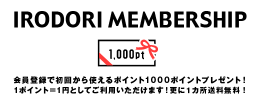 会員登録で初回から使えるポイント1000ポイントプレゼント!